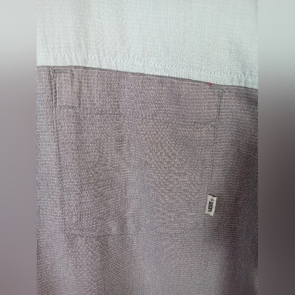 Vans Off the Wall Mens Short Sleeve Button Down Green & Grey Shirt, Large - Picture 6 of 6